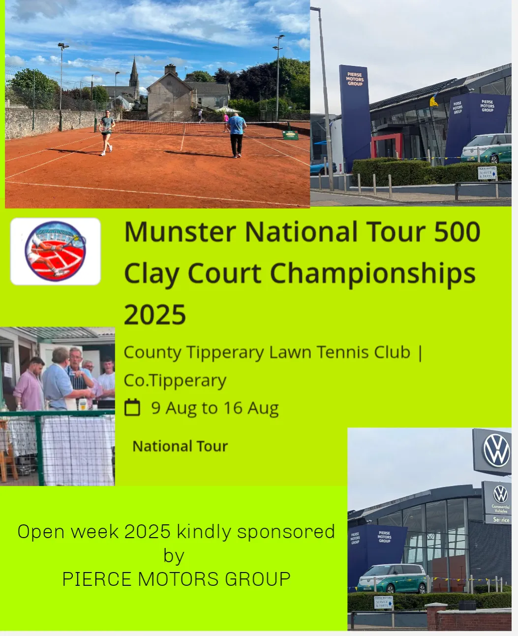 Commencing Saturday 9th August 